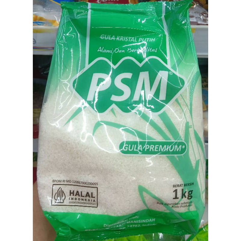 

GULA PASIR PUTIH 1 KG/GULA PASIR MERK PSM/GULA CRYSTAL/GULA PASIR