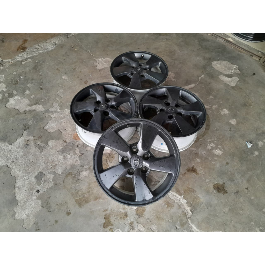 Velg Mobil Bekas Murah R16 Copotan Ori Rush Pcd 5x114 Ring 16 Buat Terios Granmax New Carry APV Sx4 