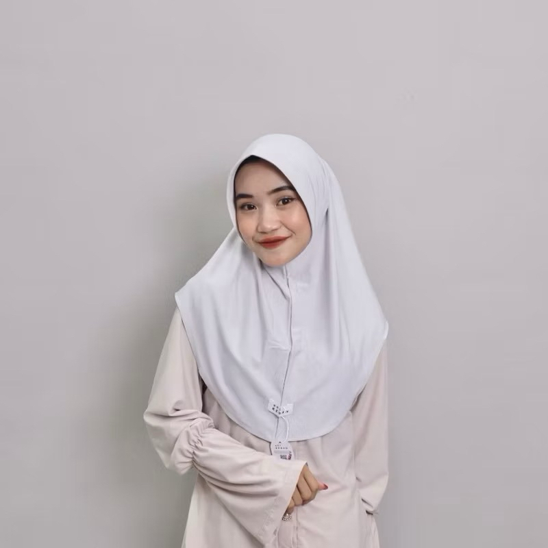 BEST SELLER HIJAB JILBAB INSTAN BERGO KENAN DZEVADA JERSEY SIZE M
