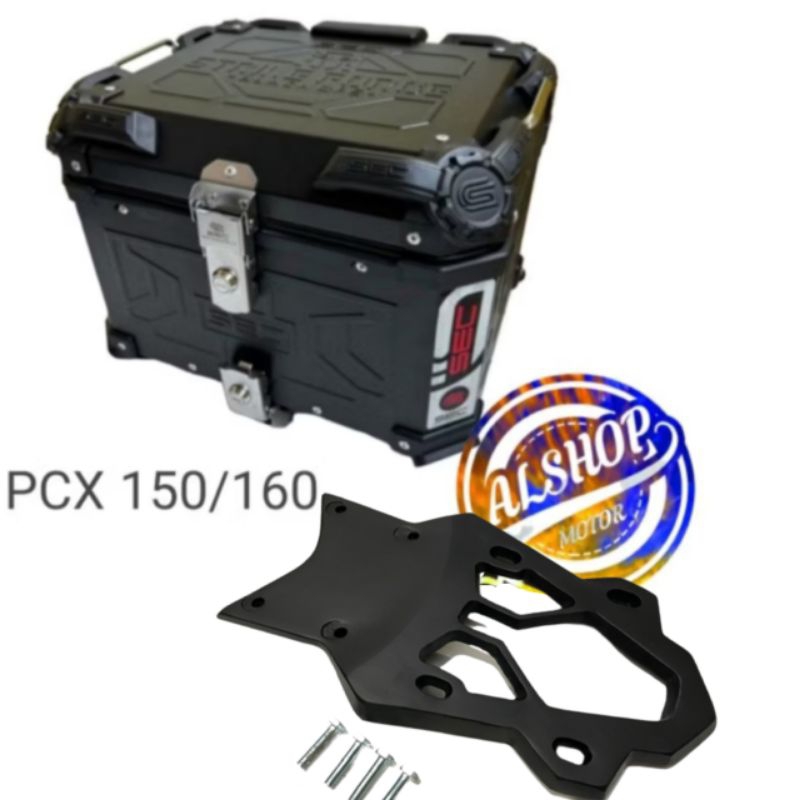 PAKETAN BOX SEC DAN BREKET BOX HONDA PCX 150 PCX 160 NEW