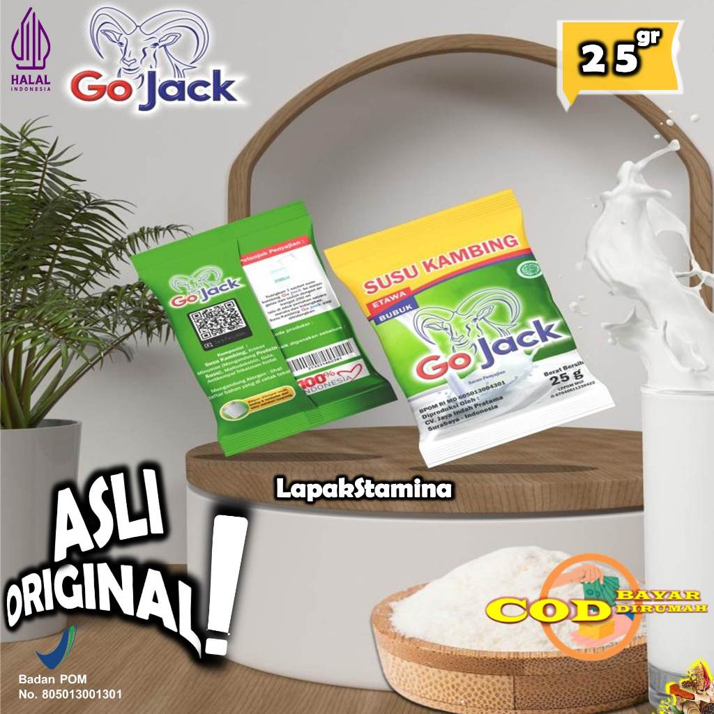 

Susu Kambing Etawa Go Jack 25g Original Kemasan Sachet