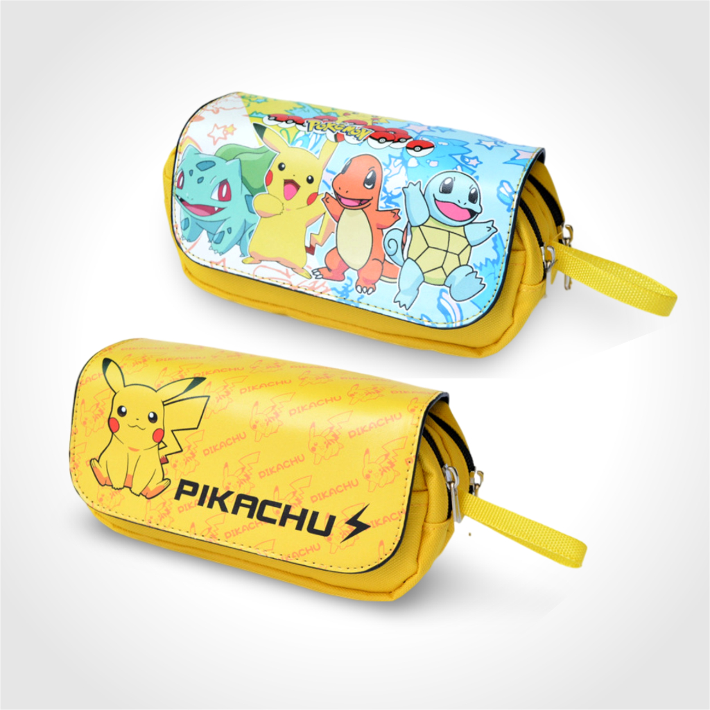 

KOTAK PENSIL DOUBLE RESLETING POKEMON PIKACHU MULTI LAPISAN TEMPAT PENSIL PENCIL CASE