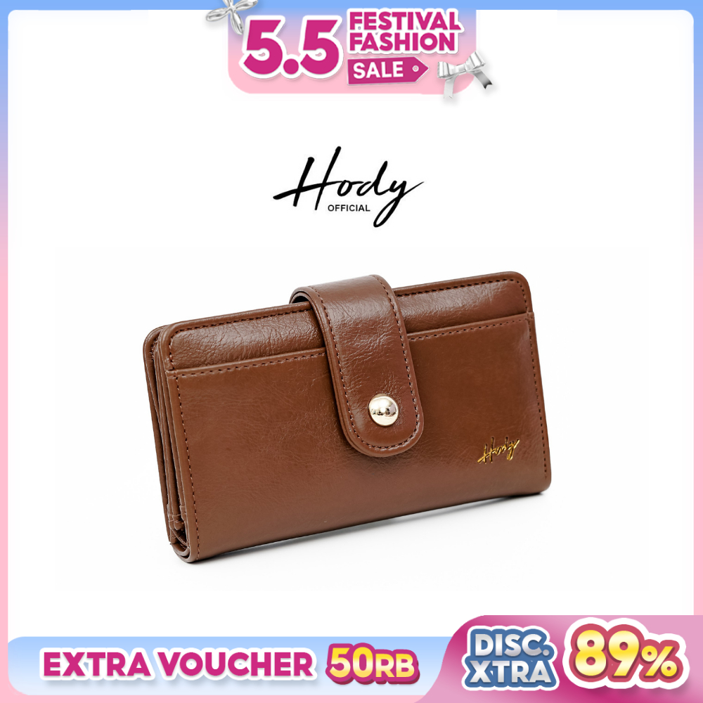 Hody - Dompet Wanita Panjang Lipat Dompet Panjang Card Holder Wanita - NURA WALLET