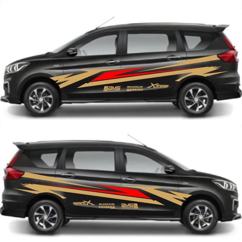Sticker Cutting Mobil Ertiga New Body Samping Keren Universal