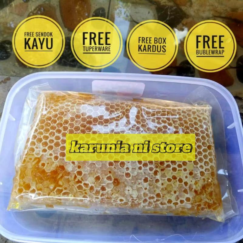

Sarang Madu Asli 250gr - Raw Honey Epis Melifera