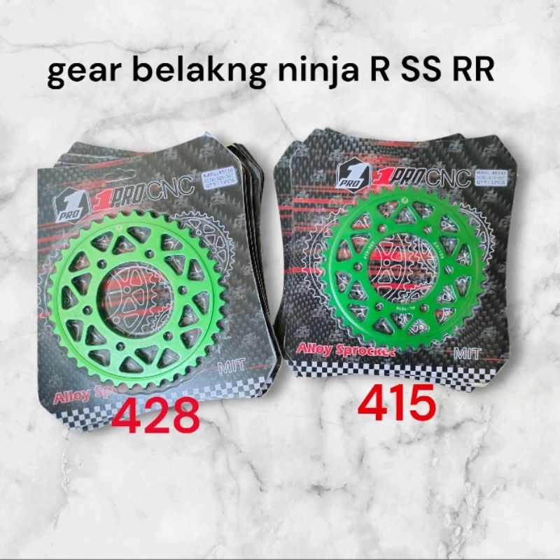 Geir gir belakang 428-415 39T ninja R SS RR alloy original pro 1