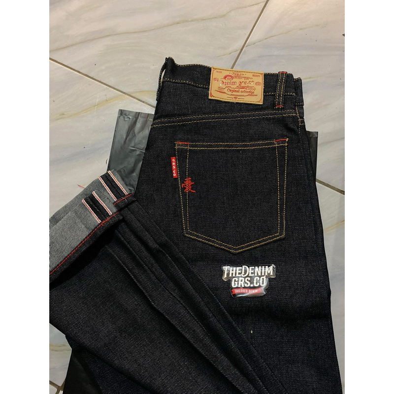 CELANA DENIM SELVEDGE ACCENT GRS.CO  16OZ (SLIM STARIGHT)