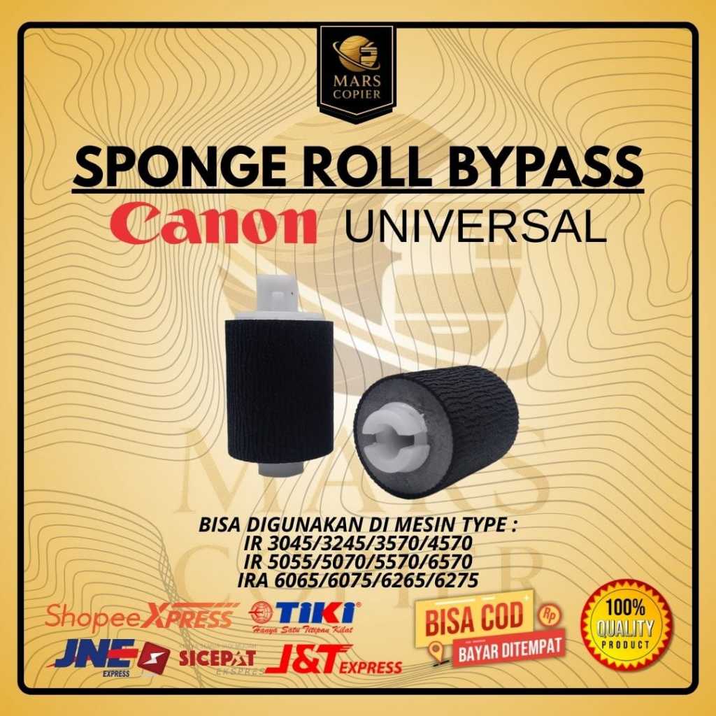 KARET SPONGE ROLL BYPASS FULL KARET MESIN FOTOKOPI CANON IR 5000 6000 IR 3045 4570 IR 5055 6570
