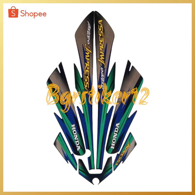 stiker striping lis body impressa 1997 Standar Original