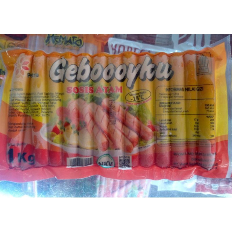 

Geboooyku sosis ayam berat 1 kg