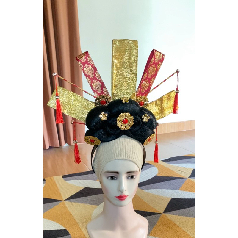 bando cina fashion show karnaval headpiece imlek sanggul cina