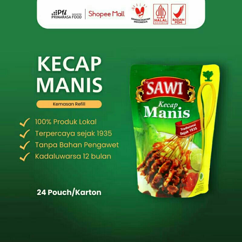 

Kecap Manis Cap Sawi Kemasan 160gr.