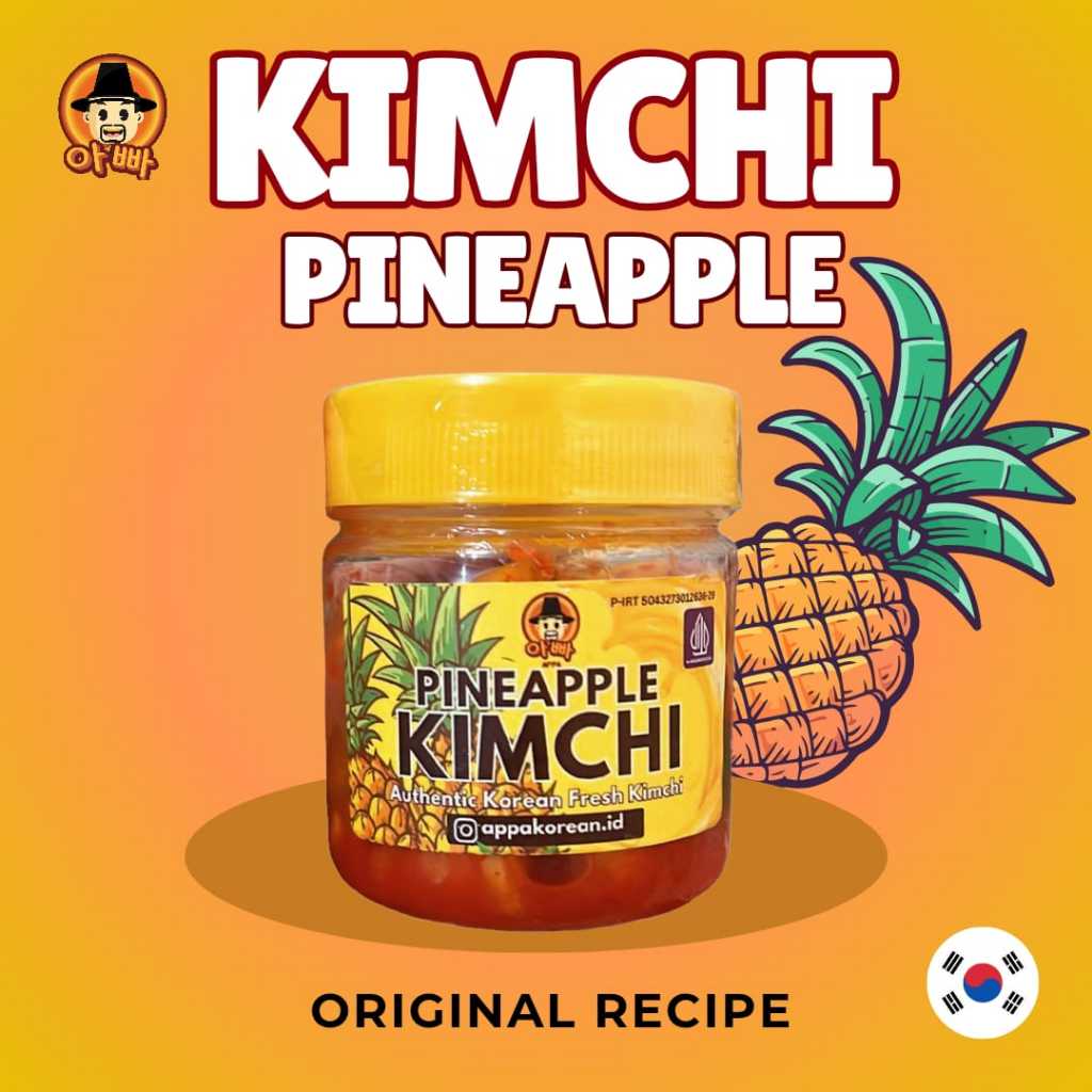 

PINEAPPLE KIMCHI / NANAS KIMCHI ( FRESH ) APPA KOREAN 100gr