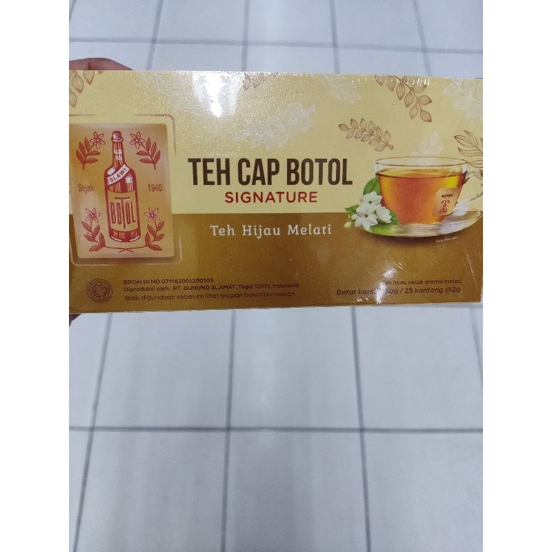 

teh cap botol signature teh hijau 25s