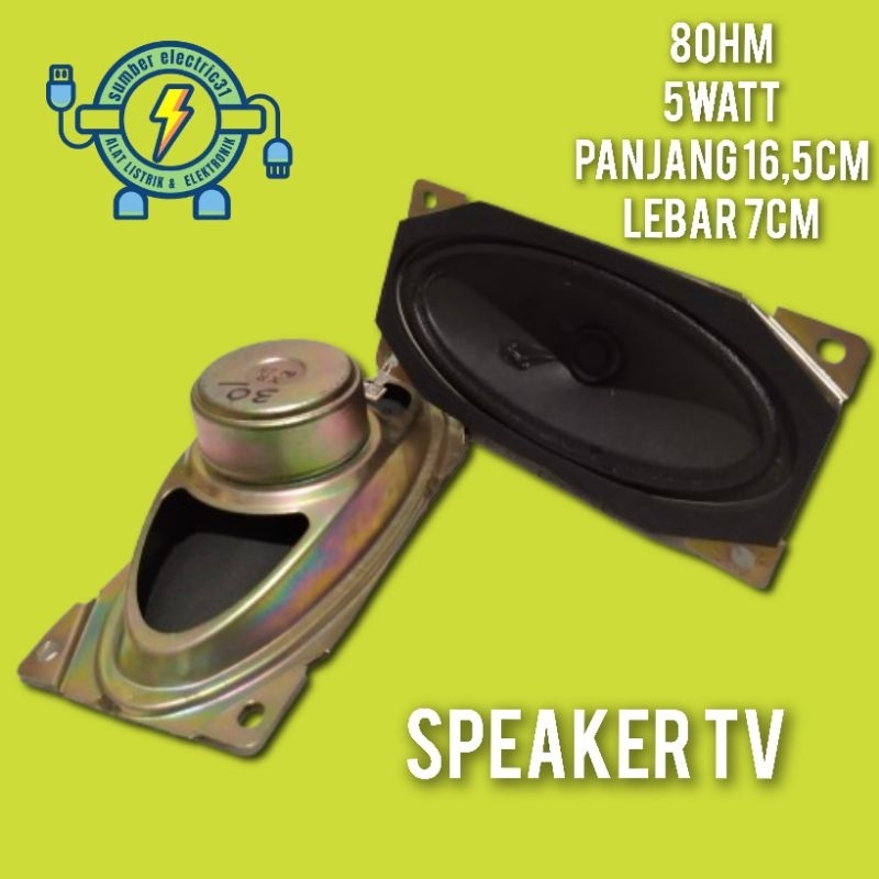 Speaker TV / speaker 8 ohm 5 watt 7x16cm