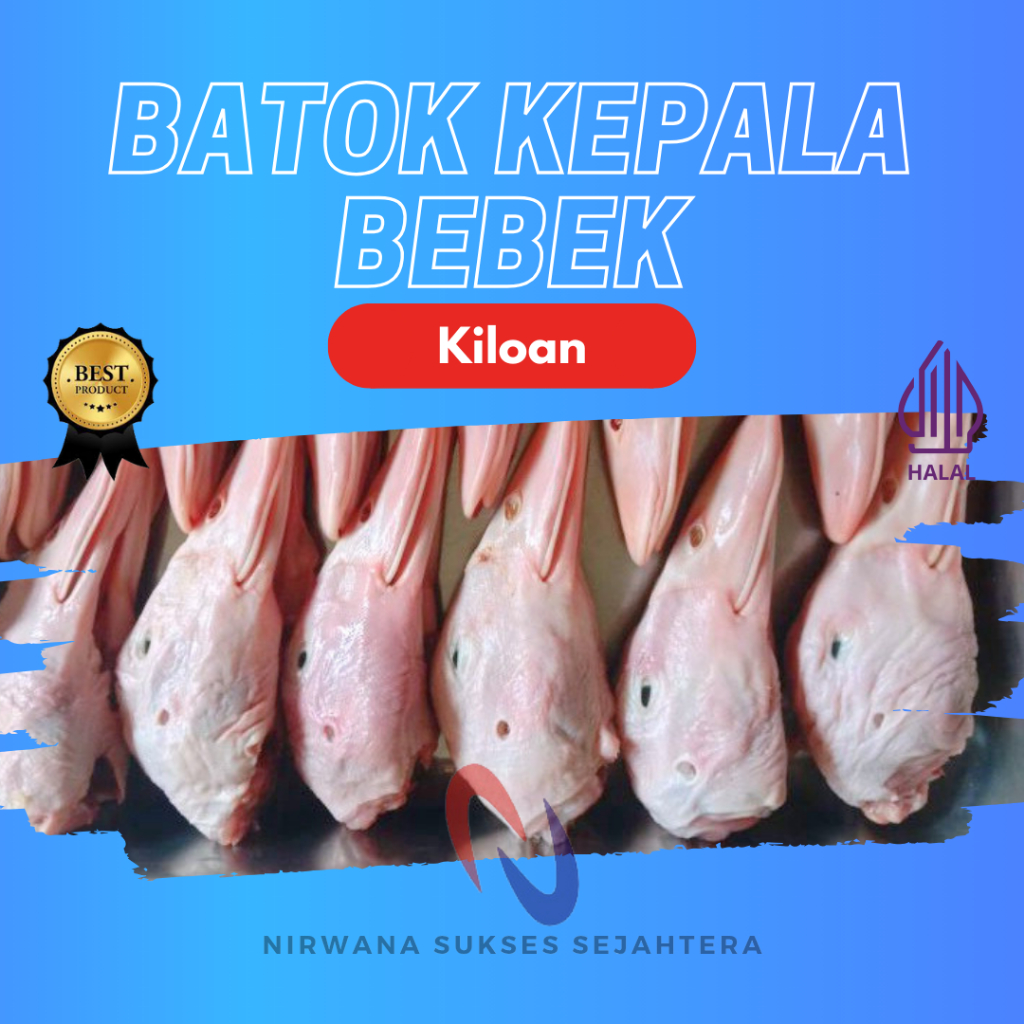 

BATOK KEPALA BEBEK PEKING / PEKING DUCK HEAD (KILOAN)