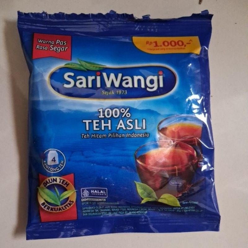 

Sariwangi 1 SACHET isi 4 kantung teh