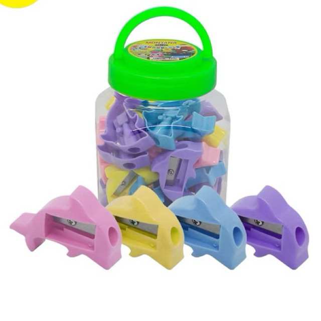 

( 24 PCS ) Serutan Ongotan Rautan Pensil Toples Motif Karakter Lucu