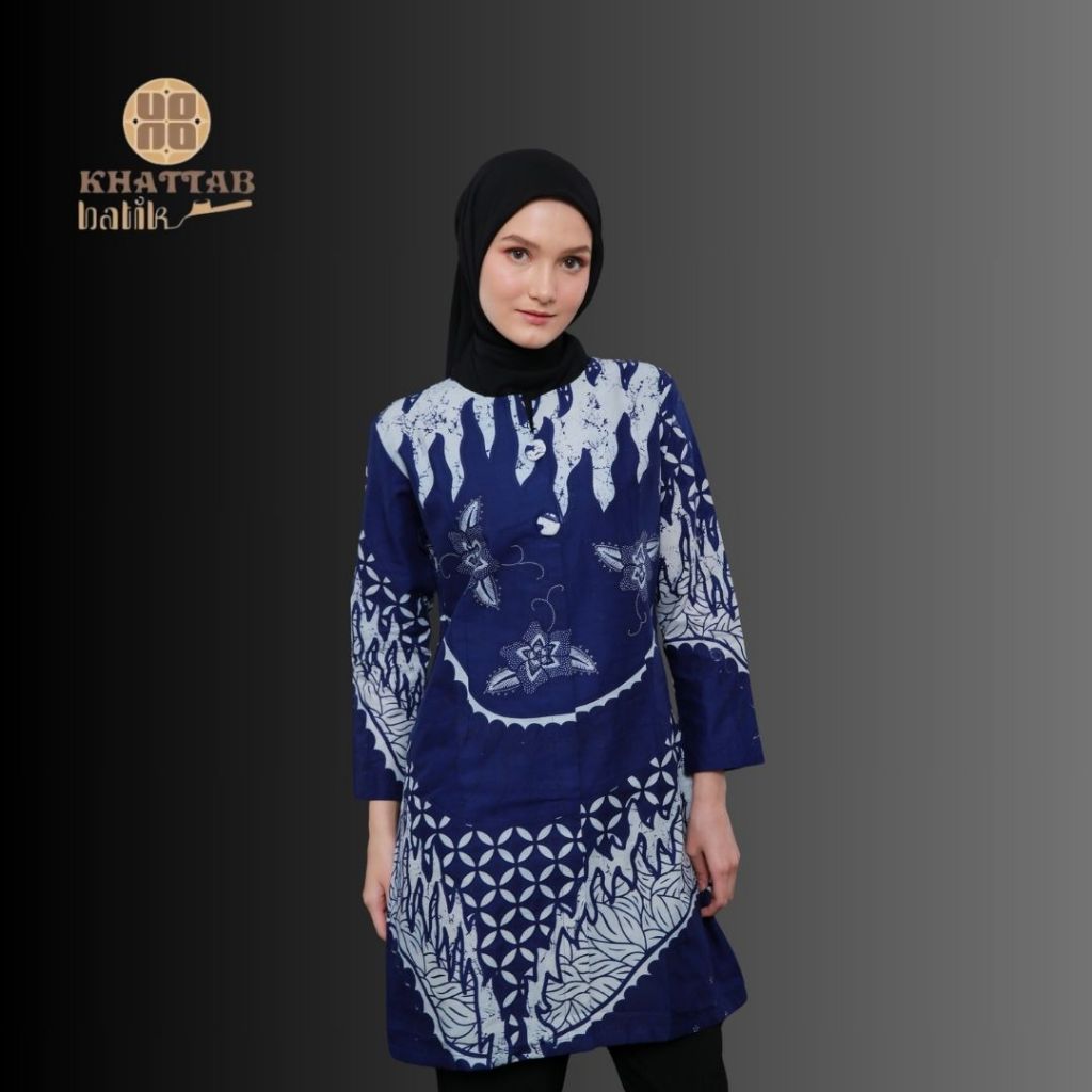 Batik Wanita Lengan Panjang Premium Mewah Batik Cewek Atasan Modern Exclusive