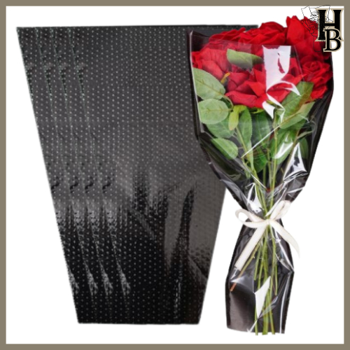 

50 LEMBAR Single Flower Wrapping Cellophane Kertas Bunga Single Waterproof Transparant SF26