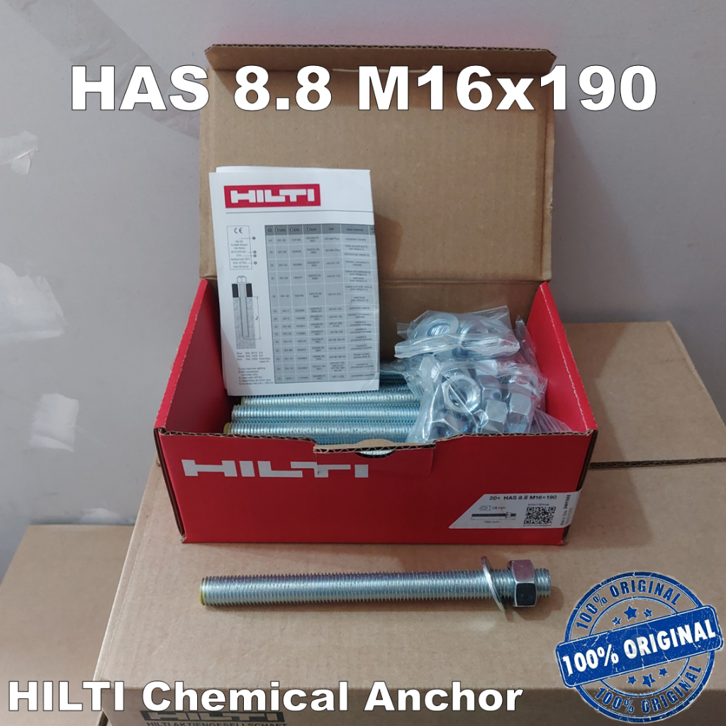 Angkur HILTI HAS 8.8 M16x190 | HILTI Chemical Angkur