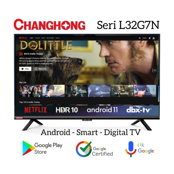[PROMO]LED TV CHANGHONG 32G7 (32INCH) SMART ANDROID BANDAR LAMPUNG