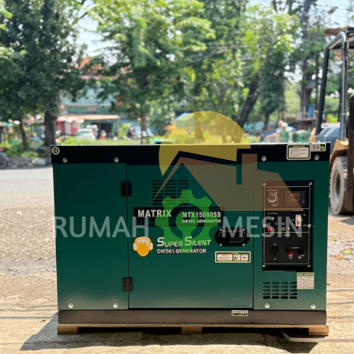 Genset Silent Solar Diesel Matrix MTX 15000 SS/ Sumura GDS 15000 Genset 11.000 Watt 1Phase 3Phase