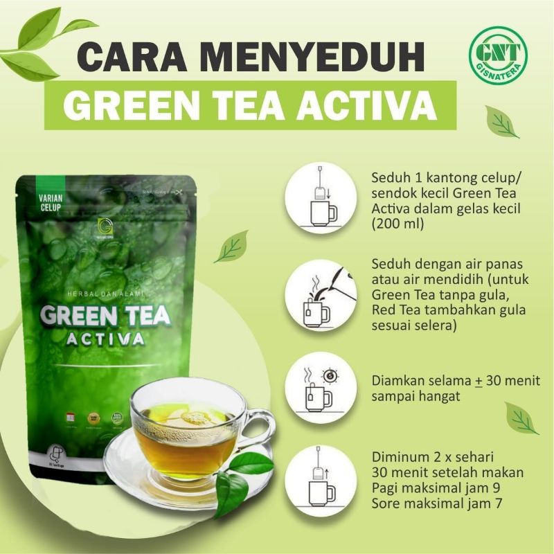 

GREEN TEA ACTIVA Produk Pelangsing Celup 20 Kantong