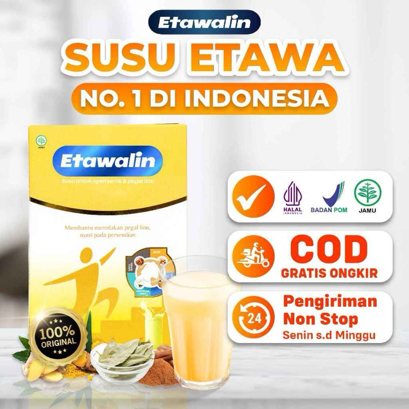 

Etawalin Susu Bubuk Kambing Etawa Untuk Asam Urat Original 1 Box 200 gram