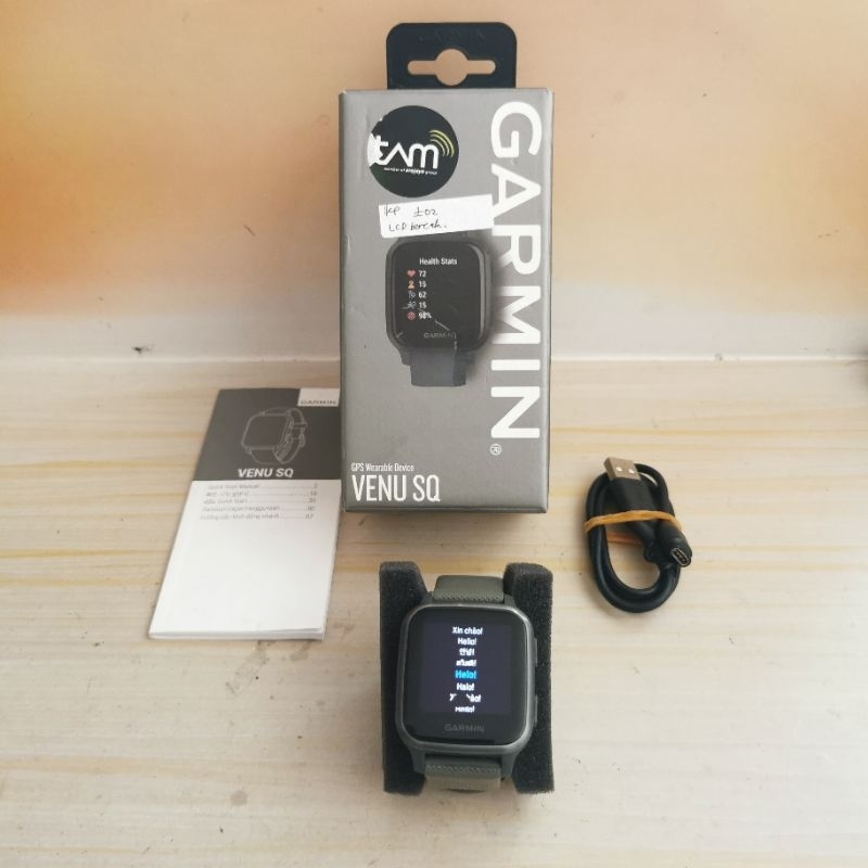 Garmin VENU SQ Bekas - Fullset Resmi Tam - ada minus