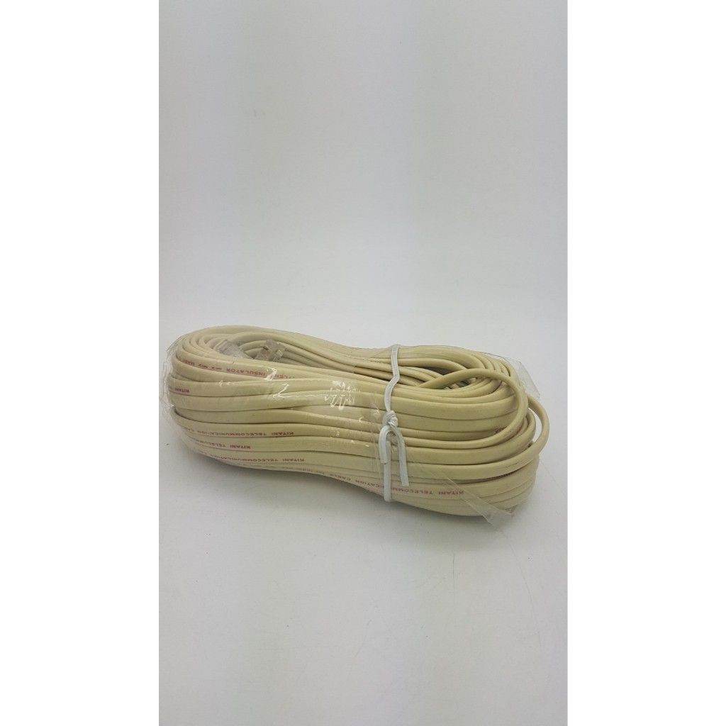 Kabel telfon  KITANI 15 m + Jack RJ 11 15m