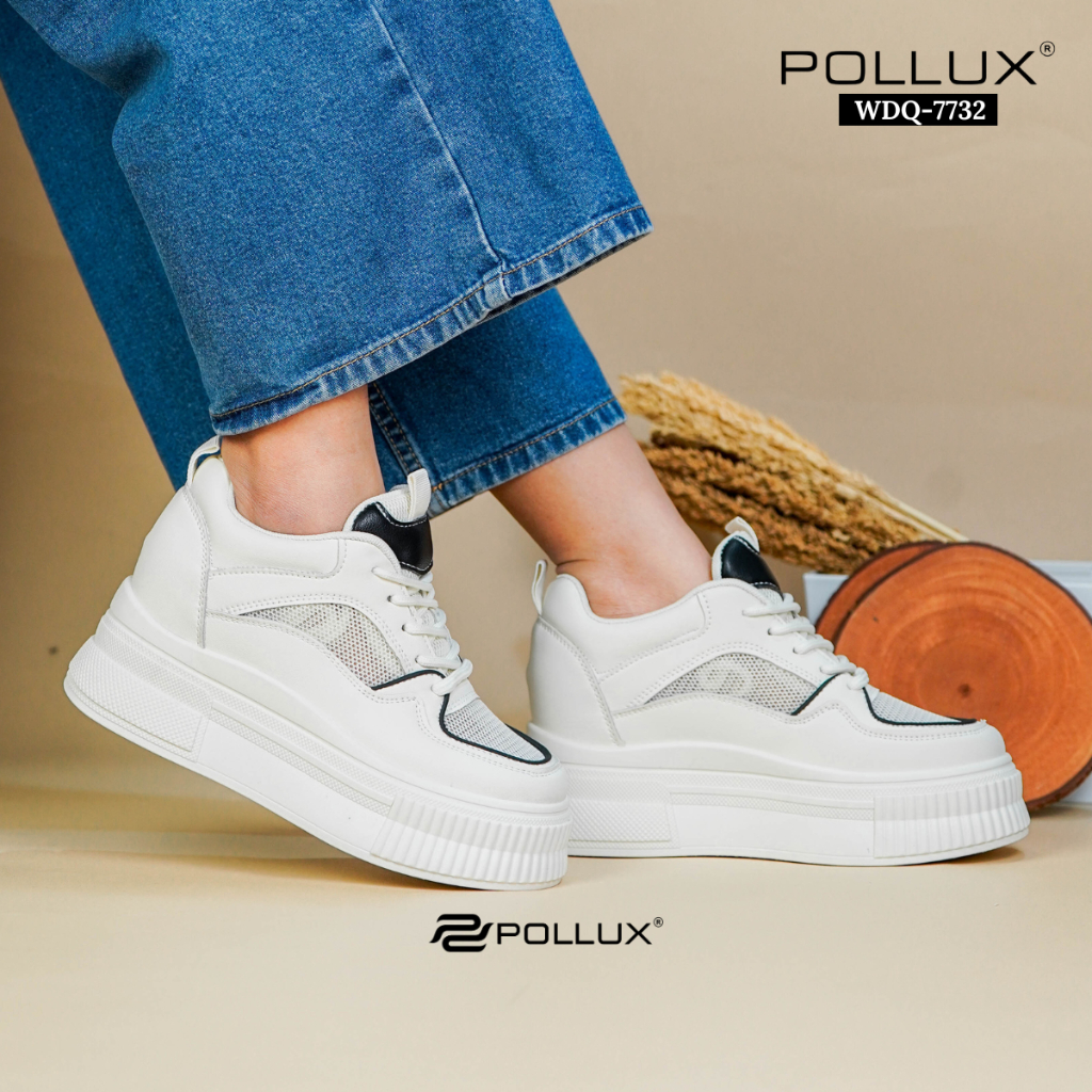 POLLUX JINJU WDQ 7732 SNEAKERS WANITA | SNEAKERS PUTIH | SEPATU WANITA FASHION | SNEAKERS KEKINIAN
