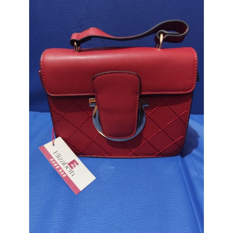Tas Elizabeth maroon BARU