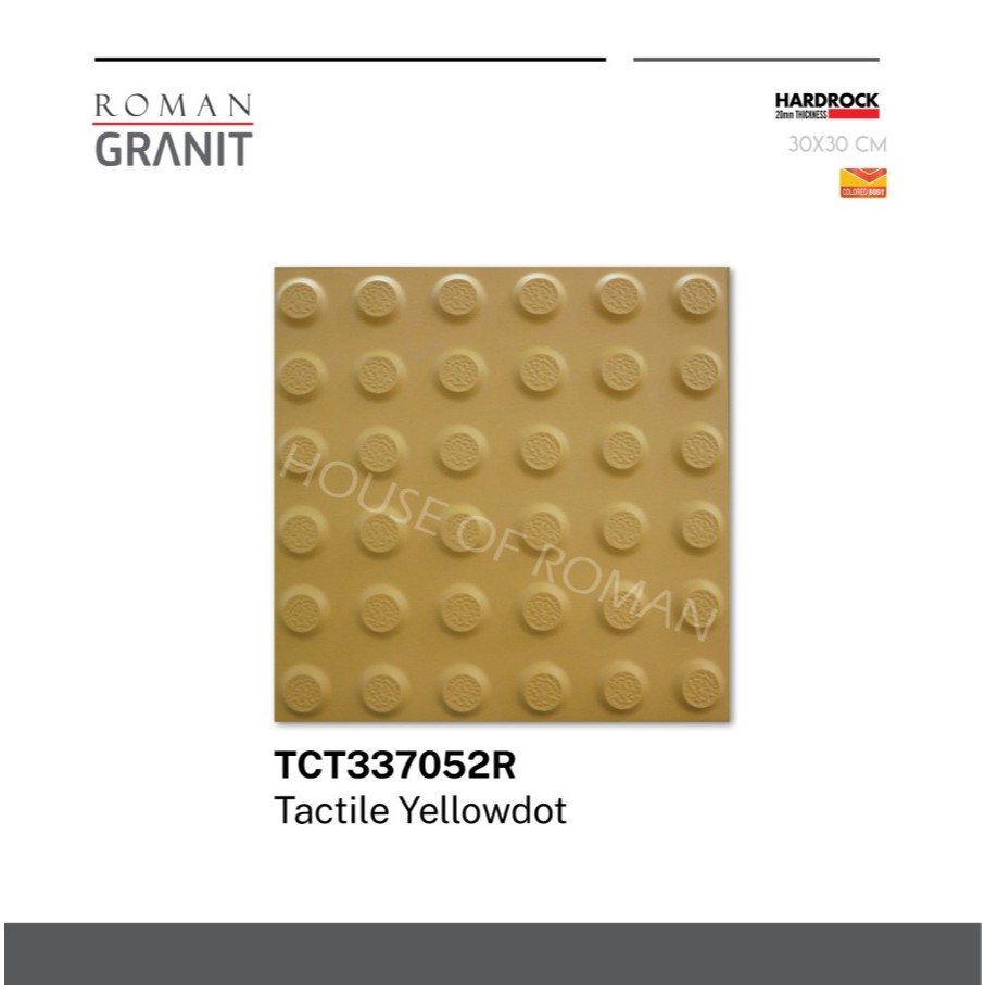 ROMAN GRANIT Tactile Yellowdot 30x30 TCT337052CR ROMAN GRANIT