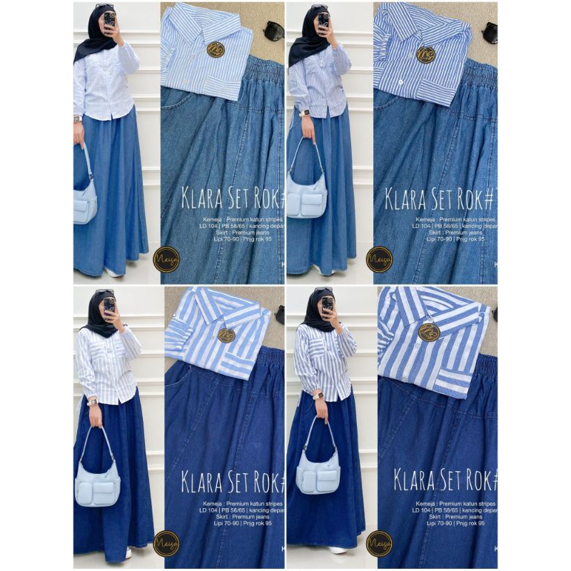 set wanita viral ready new motif klara