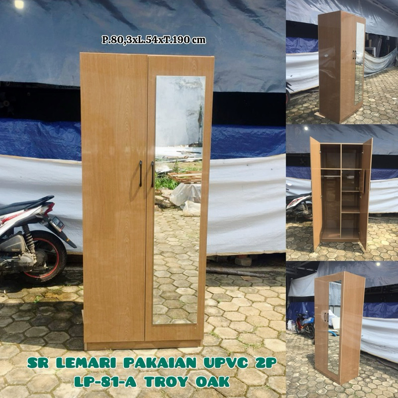 Lemari Pakaian | Lemari Baju 2 Pintu UPVC LP-81-A