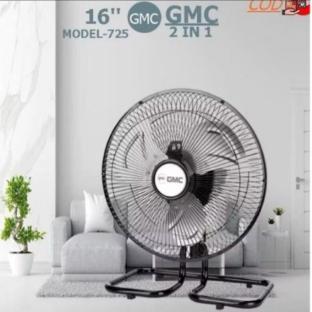 kipas angin dinding kipas angin tempel kipas angin murah bagus GMC 725 Kipas Angin Meja Besi Tornado