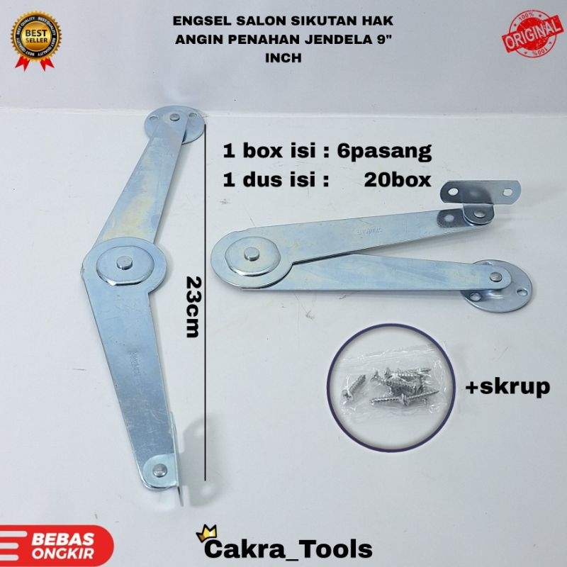 ENGSEL SALON SIKUTAN HAK ANGIN PENAHAN JENDELA 9" INCH