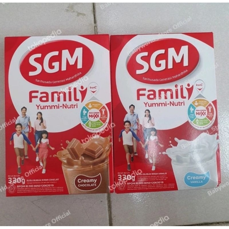 

sgm family coklat & vanila 330g