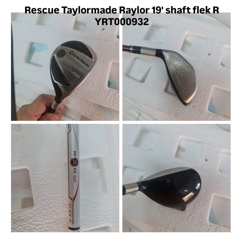 Stik golf Rescue Taylormade Raylor 19 derajat Shaft  flek R / TM dual 22 derajat Bekas second