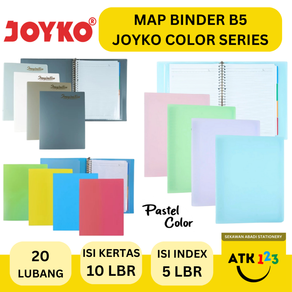 

Map Binder / Buku Binder / Binder Kuliah Merk Joyko B5-MHIM-M140 Color Series