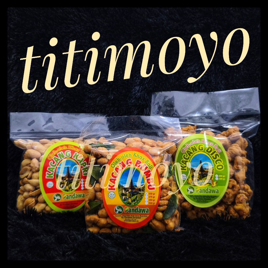 

Kacang Bali Pandawa" Paket Kapri 200 Gr Bumbu 200 Gr Disco 200 Gr