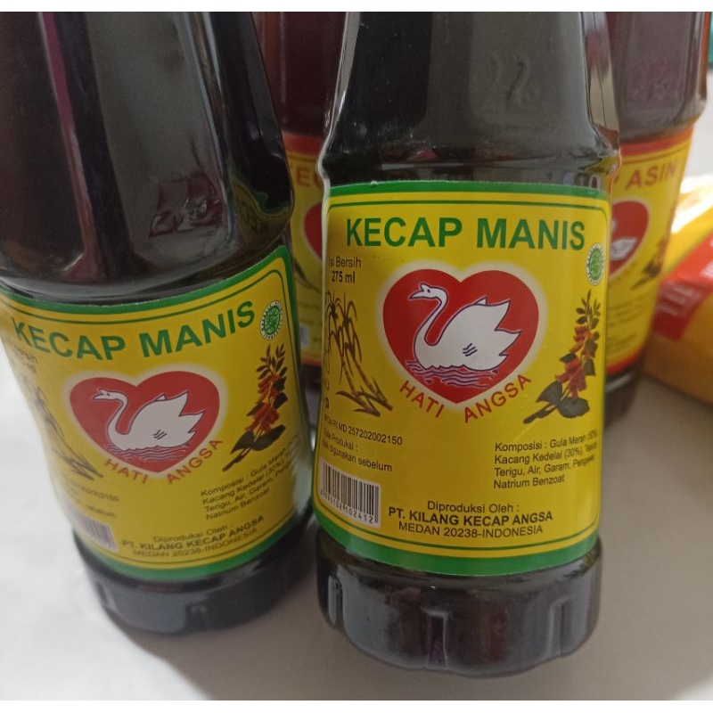 

Kecap Asin & Kecap Manis Cap Hati Angsa (275 ml).