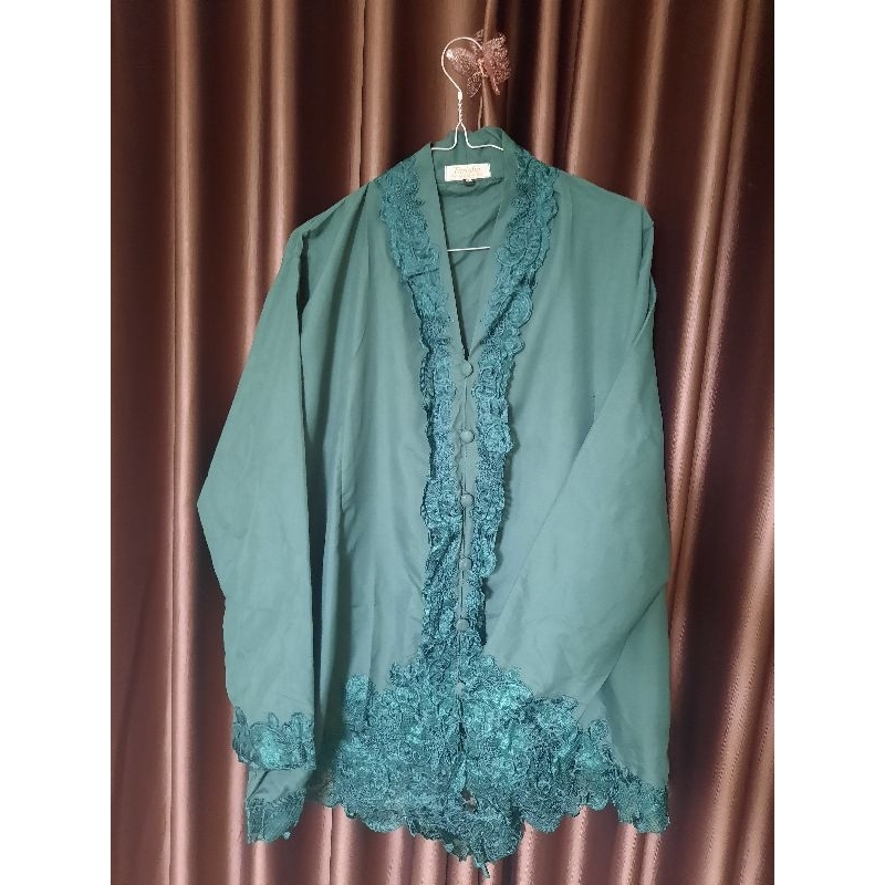 [Kebaya Preloved/Second] Baju kebaya Wanita encim katun bordir senada model kartini Dress Motif Panj
