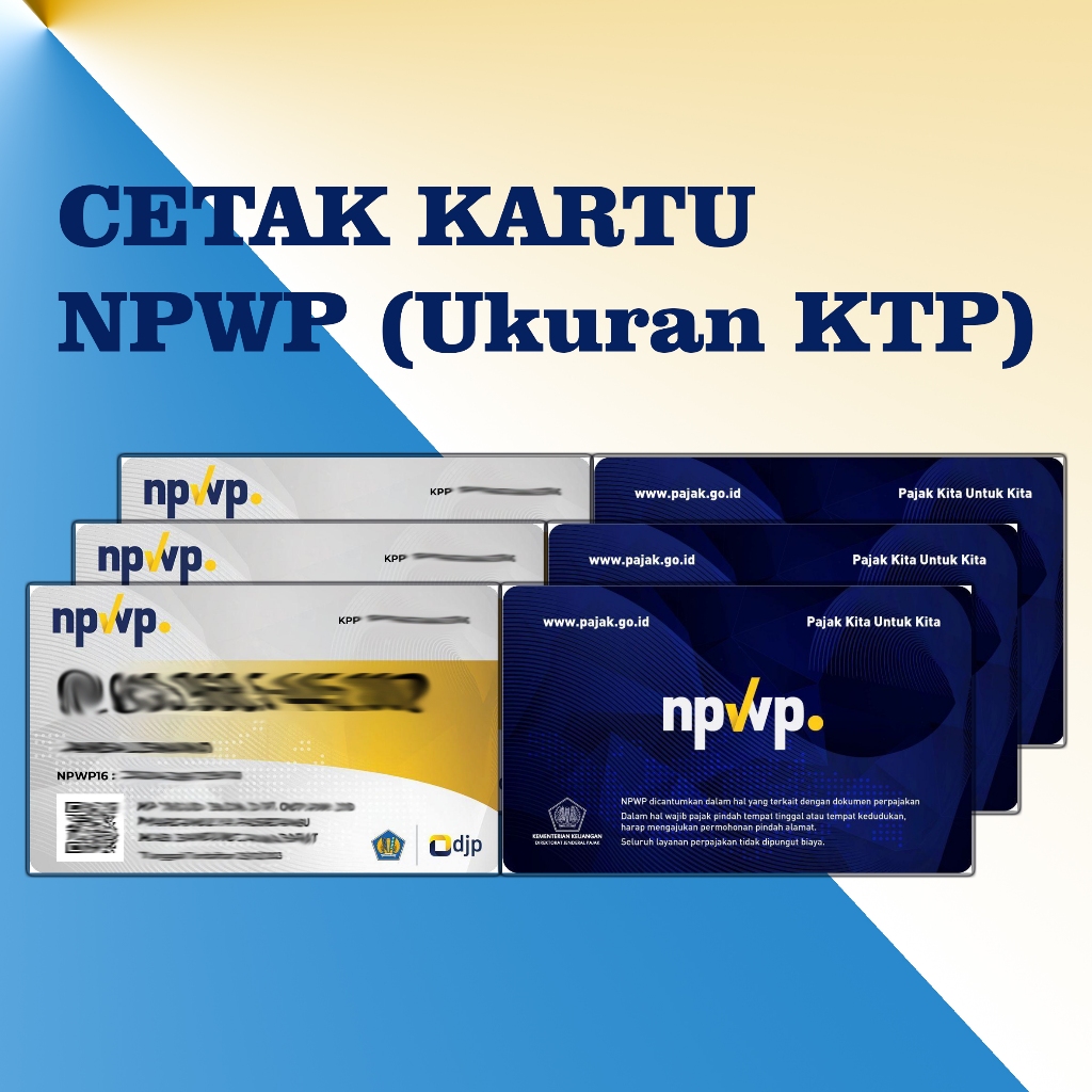 

Cetak Kartu NPWP + Edit (Tidak punya File PDF)