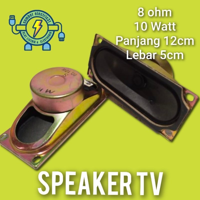 Speaker TV / speaker 8 ohm 10 Watt 5x12cm