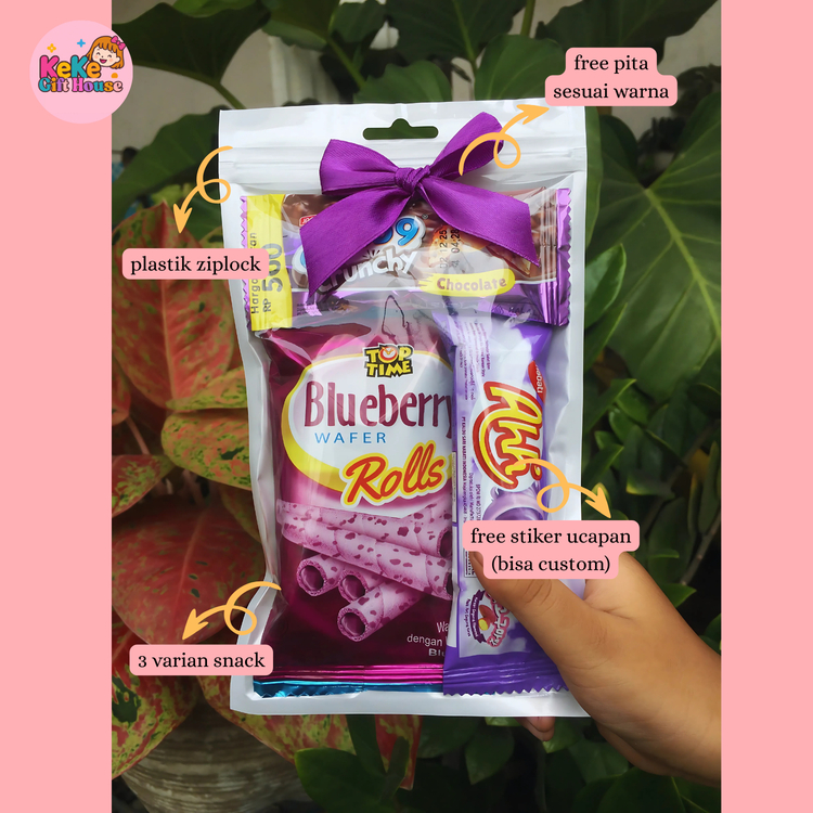 

Mini Gift Snack Tema Warna Ungu / Set Hadiah Ulang Tahun / Set Hadiah Lebaran