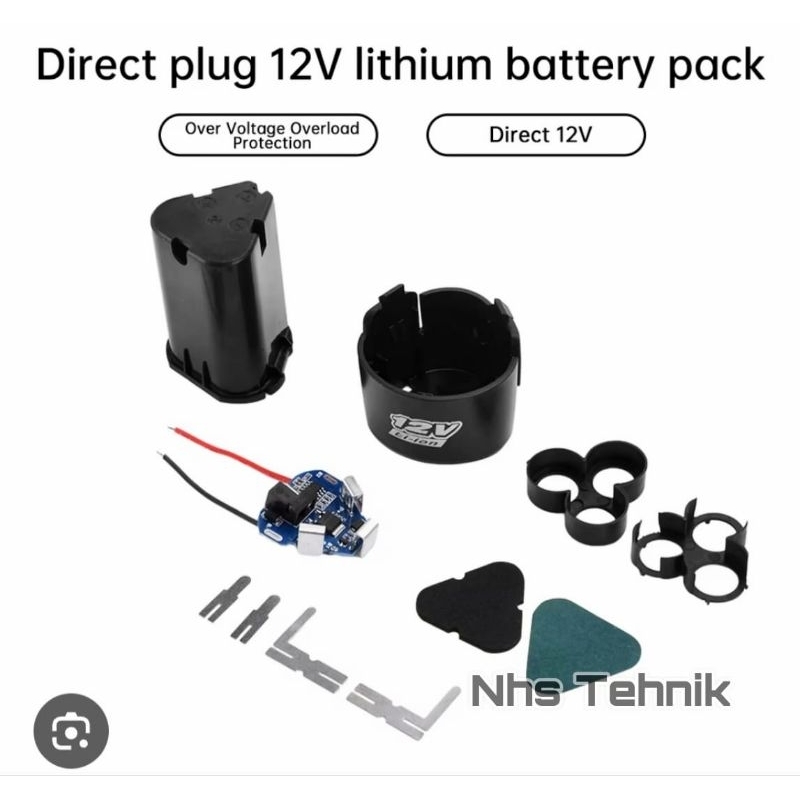 CASING SET BATERAI BOR 12V CASING + BMS BATERAI 12VOLT HOUSING BATERAI 12V