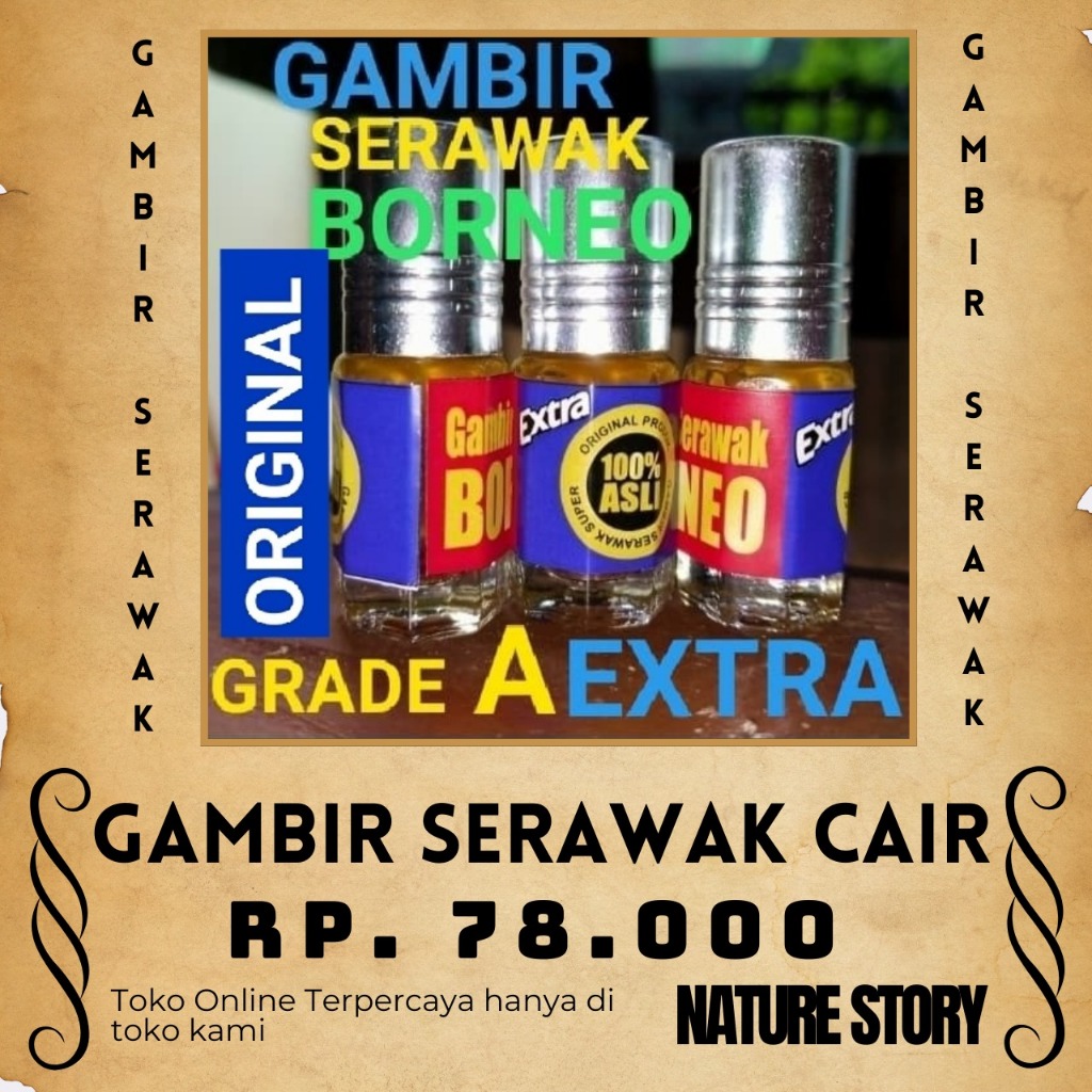 Herbal Grade A Extra Gambir Siam Cair Asli Original / Gambir Siam