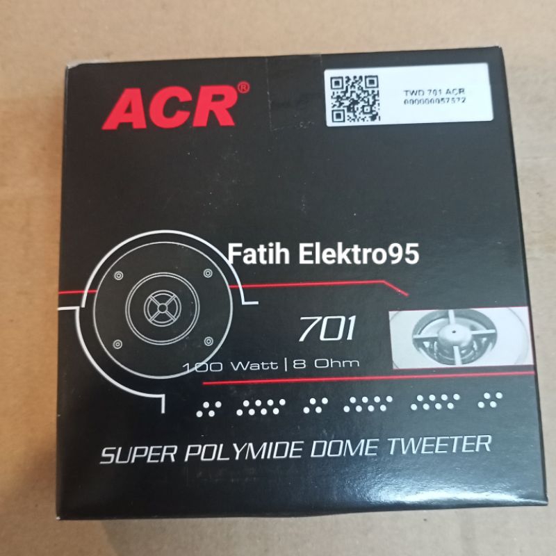 Twiter ACR 701 Super Polymide Done Tweeter Acr 100 Watt 8 Ohm